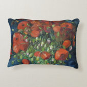 レッドポピー付き花瓶ビンセント・ファンゴッホ アクセントクッション (裏面)