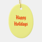 レッドポピー付き花瓶ビンセント・ファンゴッホ セラミックオーナメント (裏面)