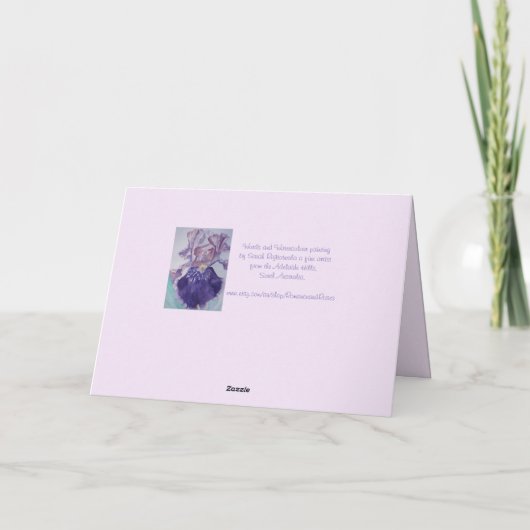 レッドポピー我々は誇りを持ったお前のフローラの絵画カードだ カード (裏面)