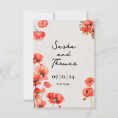 レッドポピー招待状 (正面)