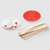 レッドポピー春の結婚式ハンドファン ハンドファン (組立なし)