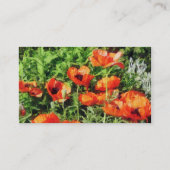レッドポピー畑 名刺 (裏面)