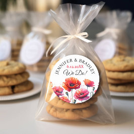 レッドポピー結婚ズフローラ ラウンドシール