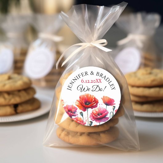 レッドポピー結婚ズフローラ ラウンドシール