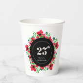 レッドポピー結婚ズ25周年 紙コップ (裏面)