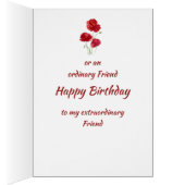 レッドポピー花No普通の友人誕生日 (内側 (右))