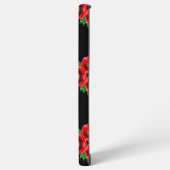 レッドポピー金ゴールドモノグラム SAMSUNG GALAXYケース (左側面)