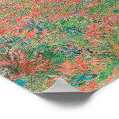 レッドポピー青空byモネ – Poppy Field ポスター (角)