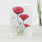 レッドポピー カード (正面)