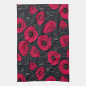 レッドポピー キッチンタオル (縦)