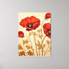 レッドポピー キャンバスプリント