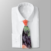 レッドポピー&スタメンフラワーフローラアートギフト ネクタイ (タイ)