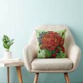 レッドポピー&デイジーバンゴッホファインアート クッション (椅子)