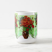 レッドポピー&デイジーバンゴッホファインアート コーヒーマグカップ (中央)