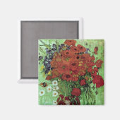 レッドポピー&デイジー(F280)ヴァンゴッホファインアート マグネット (正面/裏面)