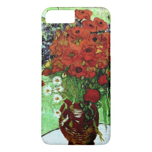 レッドポピー&デイジー(F280)ヴァンゴッホファインアート Case-Mate iPhoneケース (裏面)