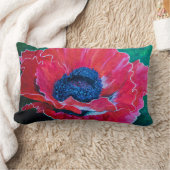 レッドポピー ランバークッション (ブランケット)