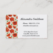 レッドポピー 名刺 (裏面)