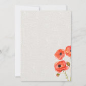 レッドポピー 招待状 (裏面)