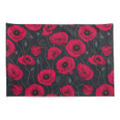 レッドポピー 枕カバー (裏面-右)