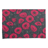 レッドポピー 枕カバー (正面右)