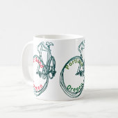 レッドポートランドバイシクルコーヒーマグ コーヒーマグカップ (正面左)