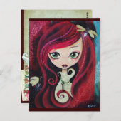 「レッドポートレート」 ポストカード (正面/裏面)