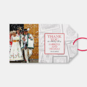 レッドポーラ結婚ンの写真 ギフトタグ (正面(横))