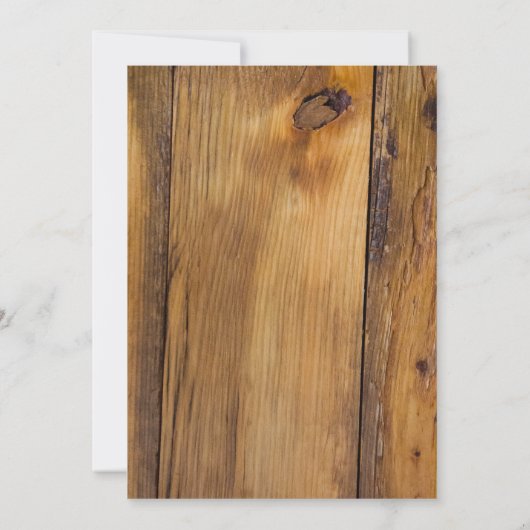 レッドポ素朴インセティアカントリーウィンターバ結婚ン 招待状 (裏面)