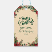 レッドポ素朴インセティアホリデーパーティー ギフトタグ (裏面)