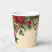 レッドポ素朴インセティアホリデーパーティー 紙コップ (正面)