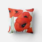 レッドポ絵を描ピーズ クッション (正面)