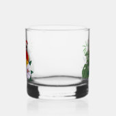 レッドマカオトロピカルバードフローラオウム ウイスキーグラス (左)