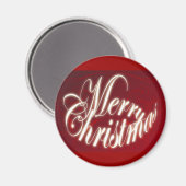 レッドマグネットでのメリークリスマス マグネット (正面/裏面)