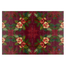 レッドマグノリアクリスマスフローラ カッティングボード