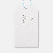 レッドマグノリアフローラクリスマスギフトタグ ギフトタグ (裏面)