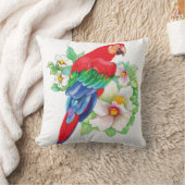 レッドマコースクエア装飾用クッション クッション (ブランケット)