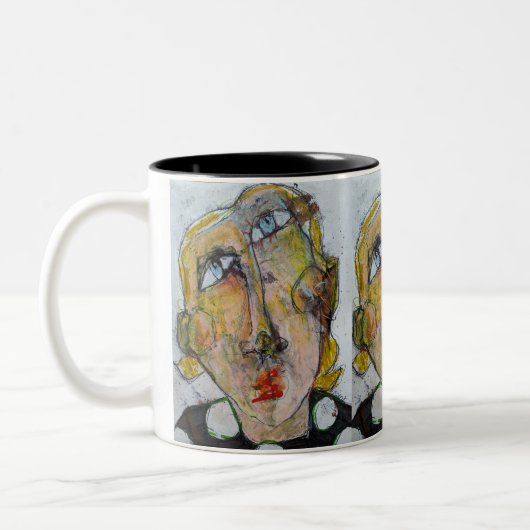 レッドマスカラ ツートーンマグカップ (左)