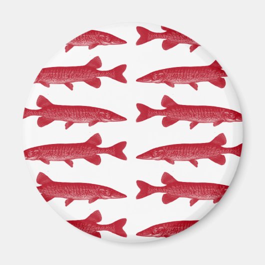 レッドマスキー魚 マグネット (正面)