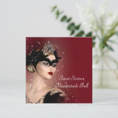 レッドマスクスウィート16マスカレードパーティー 招待状 (スタンド正面)