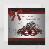 レッドマスクマスカレードパーティー 招待状 (正面)