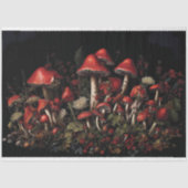 レッドマッシュルームの分離の森紙 薄葉紙 (正面)