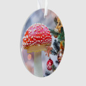 レッドマッシュルームアクリルオーナメント オーナメント (正面)