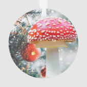 レッドマッシュルームアクリルオーナメント オーナメント (裏面)