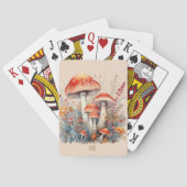 レッドマッシュルームウッドランドトアダルトモノグラム トランプ (裏面)