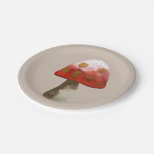 レッドマッシュルームトースツール魔法 ペーパープレート (アングル)