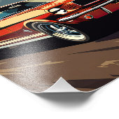 レッドマッスルカー フォトプリント            (角)