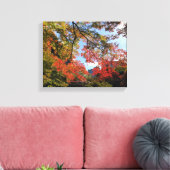 レッドマプルズアットガ日本のーデン キャンバスプリント (インサイチュ (リビング))