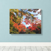 レッドマプルズアットガ日本のーデン キャンバスプリント (インサイチュ (ウッドフロア))