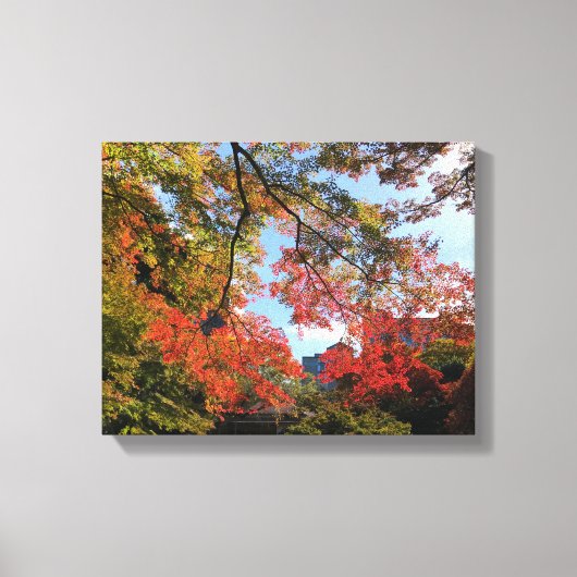 レッドマプルズアットガ日本のーデン キャンバスプリント (正面)